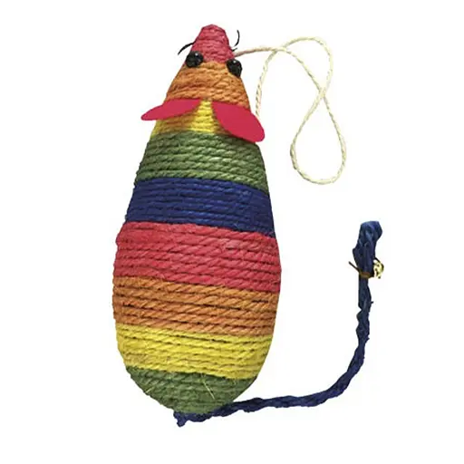 Когтеточка-игрушка для кошек TatraPet Caty Funny Мышь разноцветная 22 см