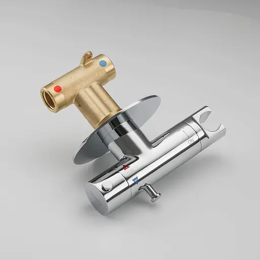 Набір гігієнічного душу прихованого монтажу Gappo G7290 з термостатом та гачком, хром, Хром - фото 6