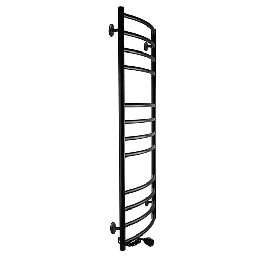 Полотенцесушитель UNIO LDE EL 1200-500-12 BLK Лестница Дуга Элит черная (21554) - фото 4
