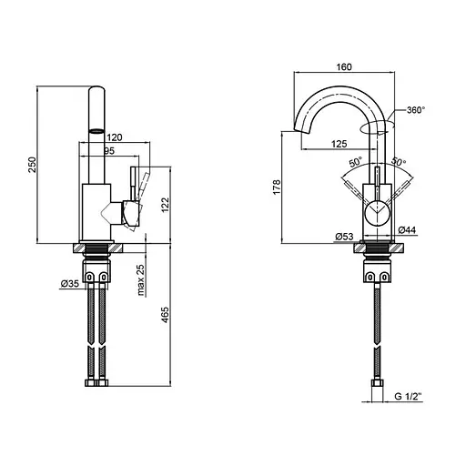 Смеситель для кухни Lidz (NKS) 12 32 015F-5 - фото 5