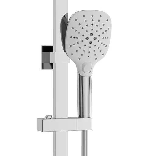 Душова система з термостатом Volle Sistema верхній душ 300x200 мм хром 1599.090101, Хром - фото 4