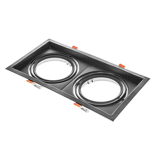Светильник Brille врезной поворотный ML-020/2 AR111 BK G53 48-023