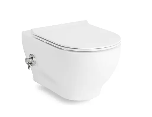 Унитаз подвесной с функцией биде Volle Oliva Rimless 13-45-165WB с сидением Soft Close, Белый - фото 1