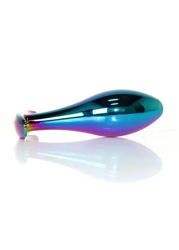 Анальна пробка Jewellery Multicolour Plug Clear L 10.5 см (мульті) - фото 6