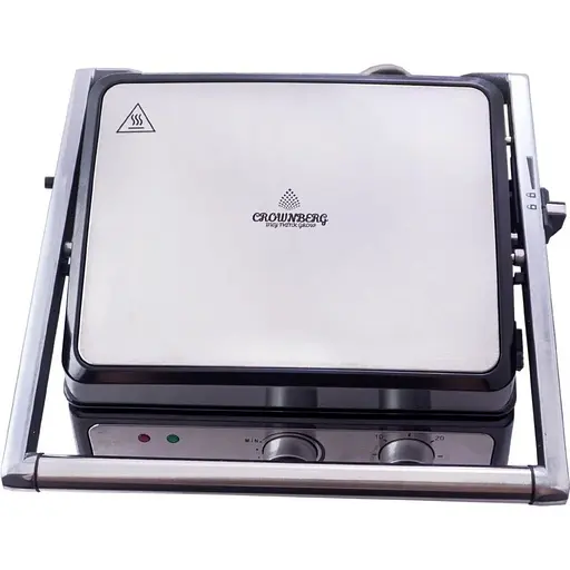 Прижимной электрический гриль Crownberg Cb-1044 2000W - фото 1