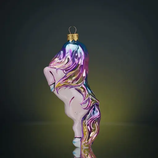 Ялинкова прикраса Різдвяні історії Символ 2026 Сяйвогрива скло (4820001180510) - фото 3