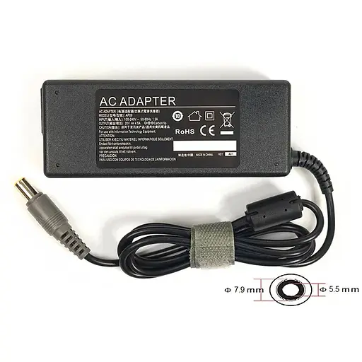 Блок живлення для ноутбуків PowerPlant IBM/LENOVO 220V, 20V 90W 4.5A (7.9*5.5)