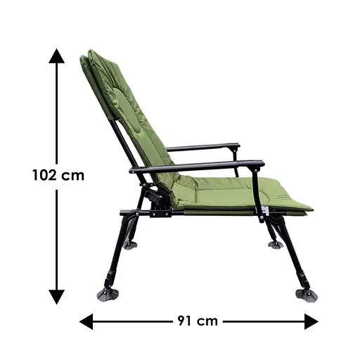 Кресло складное рыбацкое для ловли карпа Heckermann DS-CS01 - фото 2