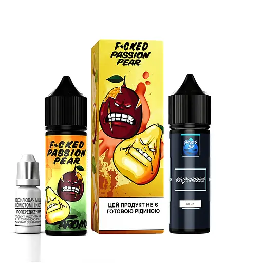 Набор компонентов для самозамеса органической заправки Fucked V2 60 мл, 0-3 мг Passion Pear Груша Маракуйя (15535)
