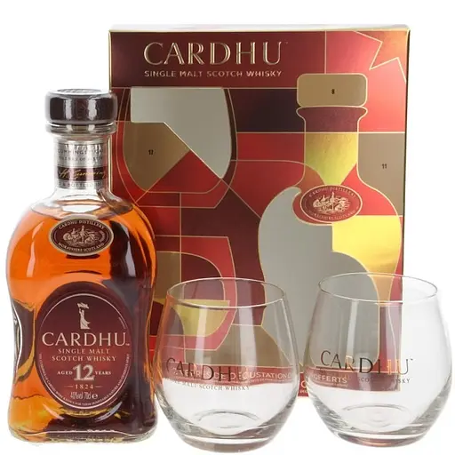 Виски односолодовый Cardhu 12 лет 40% 0.7 л в подарочной упаковке + 2 стакана - фото 3