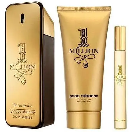 Набір Paco Rabanne 1 Million туалетна вода 100 мл + гель для душу 100 мл + туалетна вода 10 мл - фото 1