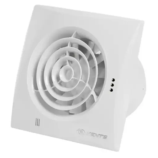 Вентилятор бытовой вытяжной Vents 100 Квайт бесшумный Белого цвета - фото 1