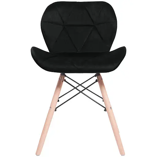 Кухонный стул GT Racer черный (X-D27 Velvet Black) - фото 1