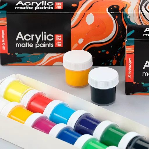 Набор акриловых красок Arteo Waves матовый 12x10 мл - фото 4