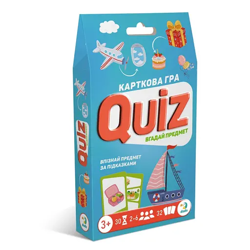 Настільна карткова гра для дітей "Вікторина: Вгадай предмет!" DoDo Toys 301245 - фото 1