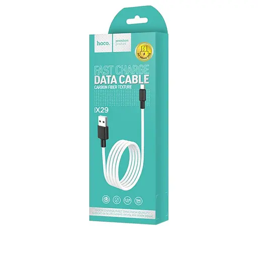 Кабель Hoco X29 Superior style charging data cable for Micro USB Белый - фото 2