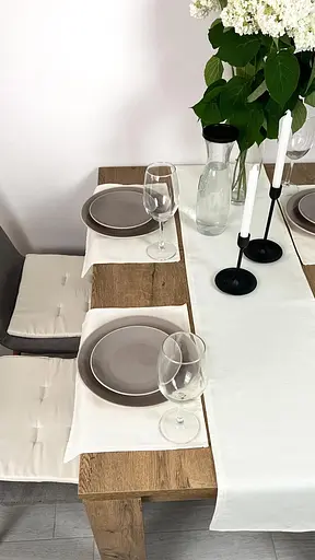 Комплект Дорожка водоотталкивающая Ваниль однотонная 400х40 см 4 шт. - фото 8