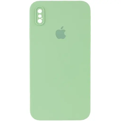 Чехол Epik Silicone Case Square Full Camera Protective AA для Apple iPhone X/XS 5.8 Мятный/Mint