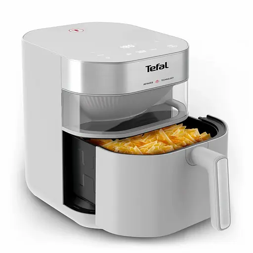 Мультипечь Tefal Easy Fry Infrared 1500Вт 7л 8 программ с окошком пластик светло-серый - фото 2