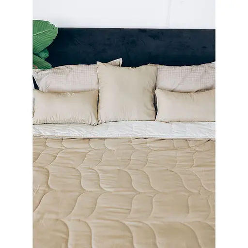 Покривало Sonex Tahiti двостороннє 240х220 см коричнево-бежеве (SO102521) - фото 2