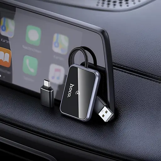 Автомобільний бездротовий адаптер Hoco CarPlay HU1 Way - фото 8