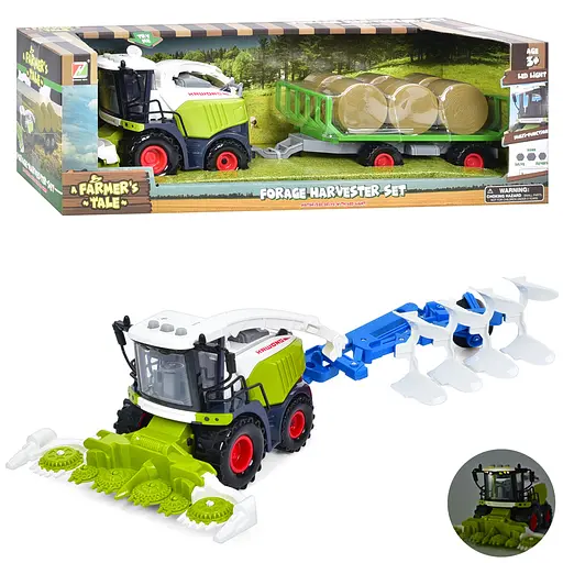Комбайн інерційний, 550-8C-9C, 40 см, причіп, звук, світло, рухомі деталі (В асортименті) - фото 4