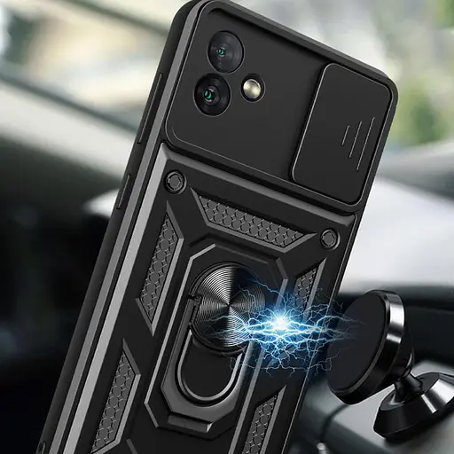 Чехол Ummi Camshield Serge Ring для Samsung Galaxy A04 Черный - фото 2