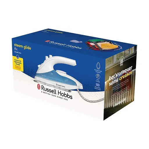 Утюг Russell Hobbs Travel голубой 760 Вт (22470-56) - фото 7