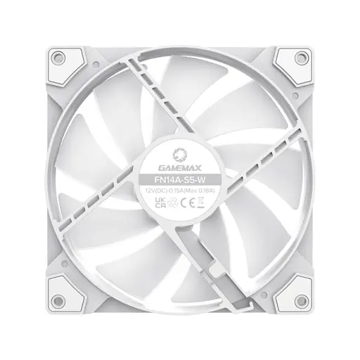 Вентилятор GameMax FN14A-S5-W White (FN14A-S5-W) - фото 6