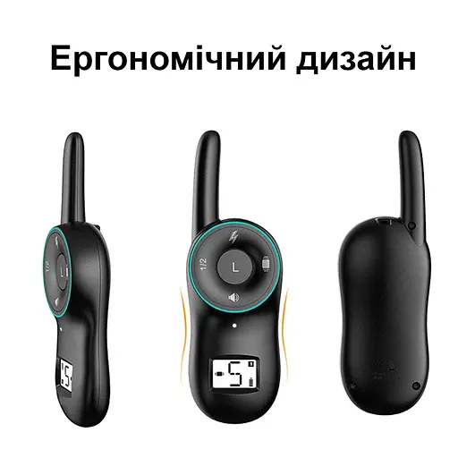 Електронний нашийник дресирувальний для середніх собак з 3-ма видами впливу PET dog 400, помаранчовий нашийник (100994) - фото 5