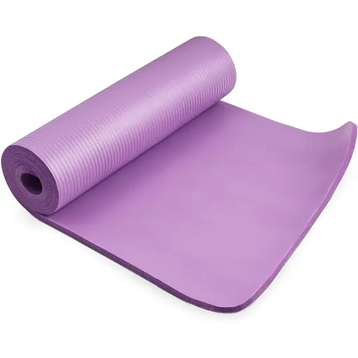 Мат для фитнеса и йоги Hop-Sport HS-N015GM 1.5см фиолетовый - фото 3