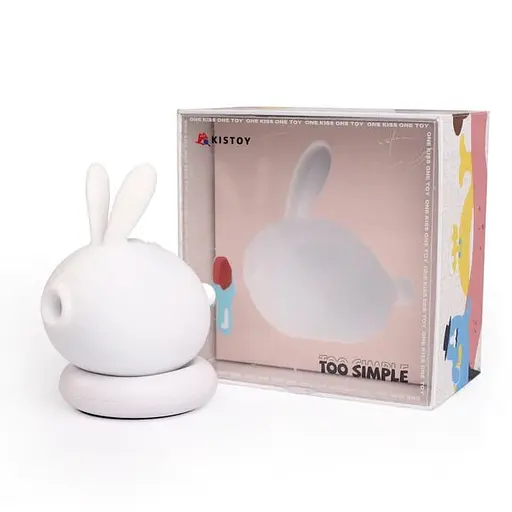 Вакуумний стимулятор KissToy Too Simple White SO8716 (108481) - фото 4