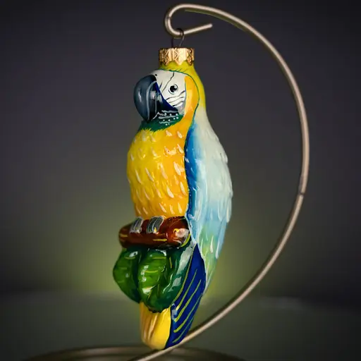 Ялинкова прикраса Різдвяні історії Папуга тропічний Ара скло (4820001045499) - фото 2