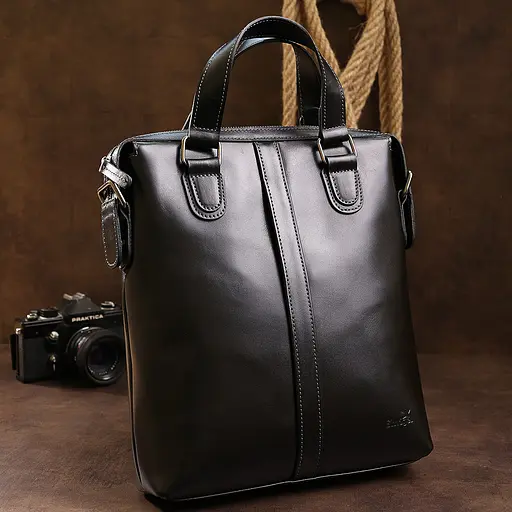 Чоловіча шкіряна сумка SHVIGEL 29х32х6 см sum0015593 - фото 7