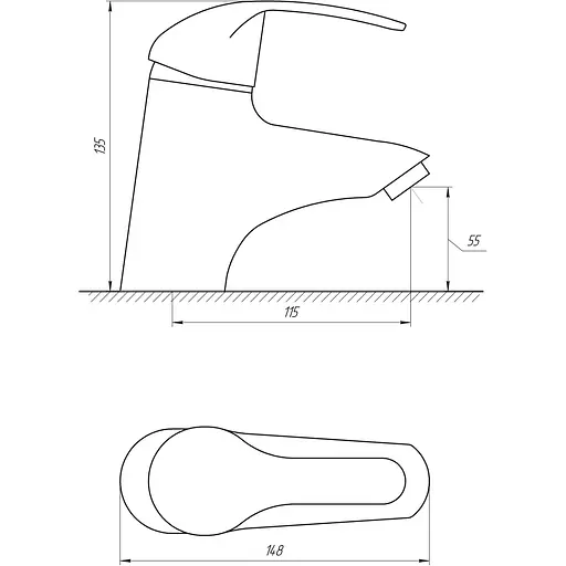 Змішувач для раковини DOMINO ACCENT DAC-401 - фото 4