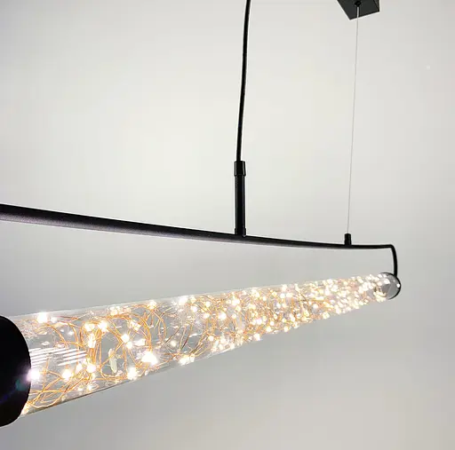 Видовжена дизайнерська світлодіодна люстра Line.F S 01-1200 - фото 4