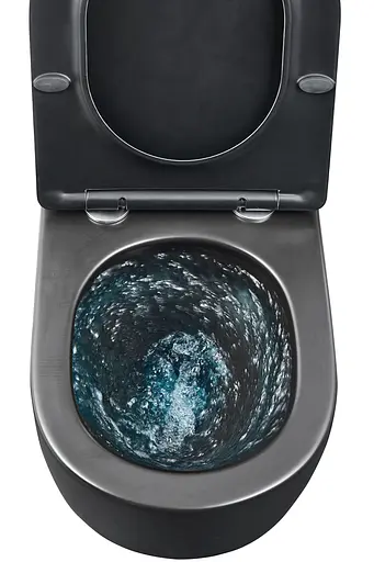 Подвесной унитаз Mixxus Premium Bevel-0301-T3 Black 515x355x365 мм, система смыва Tornado 3.0 MP6595, Черный матовый - фото 2