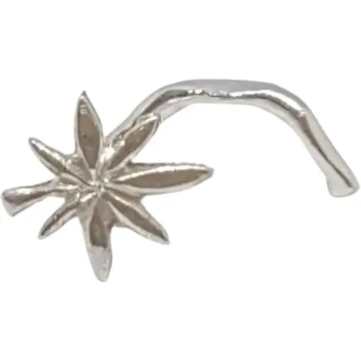 Срібна сережка-пірсинг в ніс Dear. 1001С