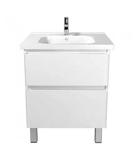 Тумба Мойдодир Палермо 70-U в ванну з умивальником Creavit ID-70 Білий - фото 9