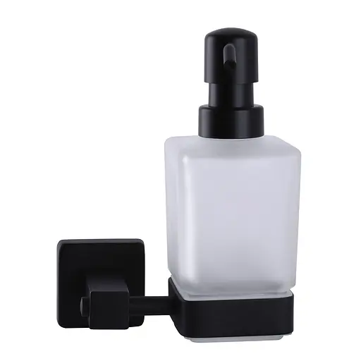 Дозатор для рідкого мила Globus Lux BQ9433 чорний матовий SUS304, Чорний матовий - фото 3