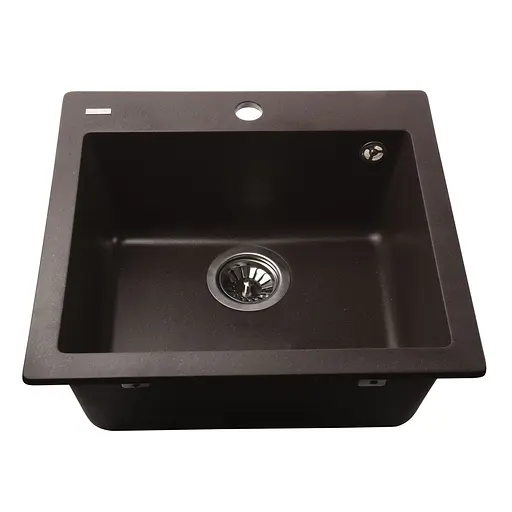 Гранитная мойка Globus Lux Aosta коричневый 490x455мм-А0006 000023572, Коричневый - фото 4