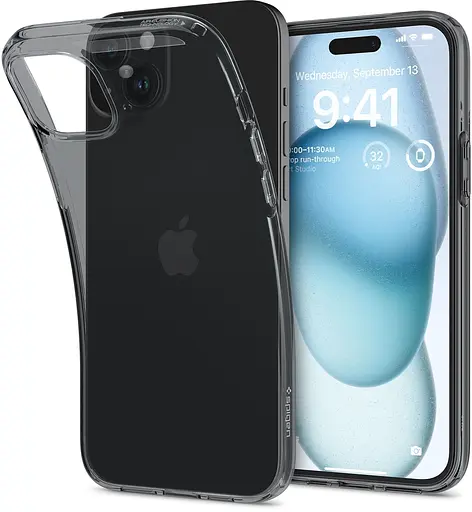 Чохол Spigen Liquid Crystal Flex для iPhone 15 Space Crystal ACS06482 прозорий силіконовий