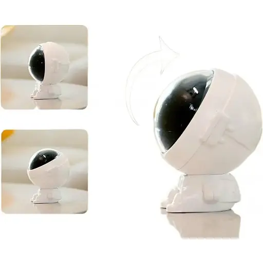 Ночник проектор звездного неба Астронавт RGB батарейки типа ААА Type-C Белый - фото 6