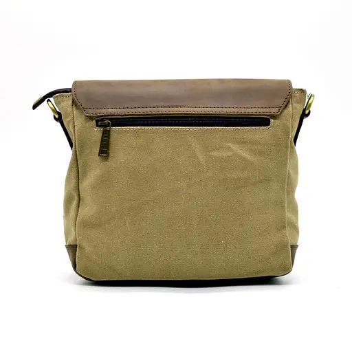 Чоловіча шкіряна сумка через плече TARWA 25х26х8.5 см sum0025867 - фото 3