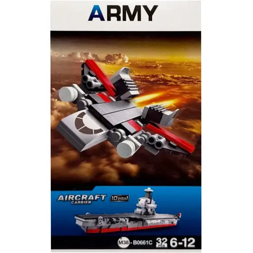 Детский конструктор Aircraft carrier Bambi M38-B0661-3 32 детали - фото 1