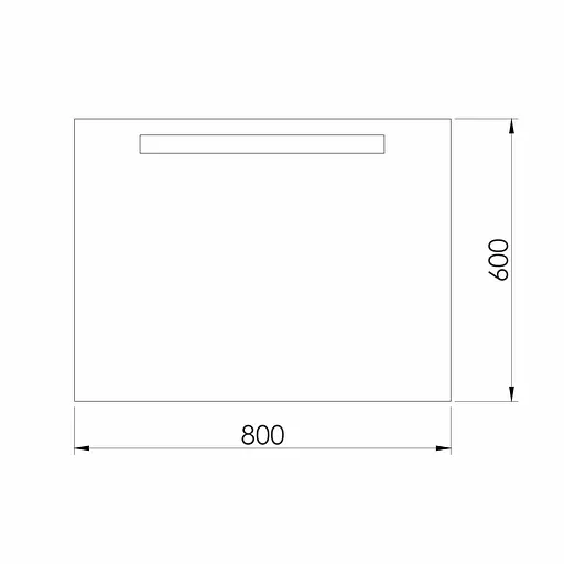 Зеркало Imprese Rubin прямоугольное с подсветкой вверху 60x80 см m08609900MF - фото 3