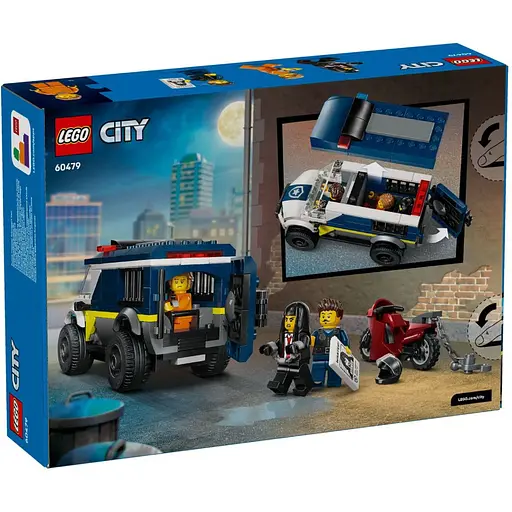 Конструктор LEGO City Поліцейський фургон для перевезення в'язнів 198 деталей (60479) - фото 8
