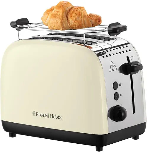 Тостер Russell Hobbs Colours Plus 1600 Вт нержав. подогрев разморозка бежевый - фото 3