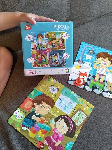 Пазл Dodo Мій день 4 в 1 (300130) - фото 6