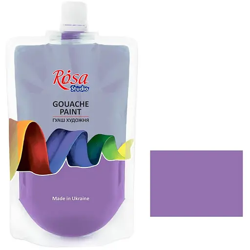 Краска гуашевая Лиловая (928) 200 мл Rosa Studio